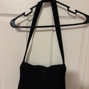 The Sak Black Crochet Shoulder Bag Vintage, 90’s